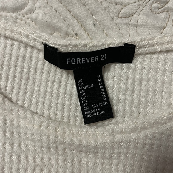 White Peplum Sweater - Picture 3 of 3